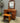 13869 2-Piece Redwood Finish Office Chair and Desk Set