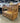 02480 Tan Wood Bench: Stylish and Sturdy Seating for Any Space