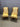 35108 Set of Two Vintage Yellow Striped Armchairs