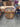 48431 Hexagonal Glass Top Side Table