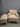 63797 Vintage Beige Armchair with Ottoman