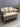 55292 Vintage Striped Loveseat Sofa