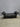 17233 Vintage Black Faux Leather Chaise Lounge with Wooden Legs