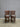 19098 Set of Two Wooden Swivel Bar Stools