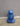 39599 Ceramic Blue Frog Statue