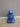 39599 Ceramic Blue Frog Statue