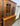 86939 Vintage Oak Hutch with Glass Doors