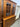 86939 Vintage Oak Hutch with Glass Doors