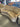 43272 Curved Beige Vintage Sofa