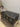 44916 Vintage Black Wood Coffee Table with Storage