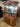 20454 Vintage Curved Glass Display Cabinet