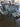 51099 NO GLASS TOP Vintage Metal Patio Table Set with Cushioned Chairs