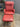 73076 Red Leather Recliner Chair with Ottoman