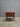 08021 Vintage Wooden Accent Table with Brass Handles