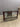 55138 Glass Top TV Stand with Wooden Frame