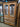 24609 Vintage Oak China Cabinet with Glass Doors *NO SHELVES*