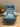 56532 Vintage Plush Blue Armchair Recliner