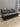87022 Modern Black Faux Leather Futon Sofa