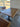 95178 Wooden Café Table with Metal Pedestal Base