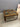 58919 Vintage Glass Top Coffee Table