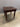 07539 Solid mesquiteVintage Wood Side Table with Turned Legs