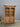 47083 Rustic Wooden Bookcase Cabinet with Spiral Columns