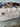 43579 Beige Striped Upholstered Sofa