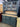 55518 Vintage Blue Hutch Cabinet