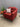 66094 Stylish Red Armchair with Cushion