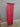 45858 Tall Red Wooden Corner Storage Cabinet