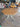 07663 Vintage Octagonal Wooden Dining Table