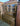 69266 Vintage Oak China Cabinet with Glass Doors