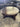 57917 Round Wooden Coffee Table with Dark Finish