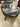 30014 Oval Glass Top Coffee Table with Dark Wood Frame
