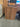 67282 Vintage Wood Grain Storage Cabinet