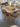 04335 Vintage Wooden Dining Table Set with Chairs