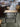 09785 Industrial Metal Console Table with Wood Top