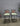 41548 Set of Two Vintage Metal and Wood Bar Stools with Cushioned Seats