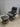33071 Black Faux Leather Recliner Chair with Ottoman