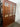 74644 Vintage Wooden Display Cabinet with Glass Doors