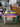 37107 Colorful Hand-Painted Side Table