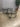 86436 Modern Black Metal and Glass Nesting Table Set