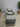 44679 Gray Upholstered Armchair and Ottoman Set