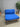 26409 Blue Futon Sofa Bed with Wooden Frame