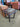 46356 Glass Top Wooden Side Table