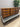 69642 Vintage Wooden Dresser with Brass Hardware