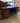88532 Vintage Brown Metal Office Desk