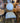 89308 Vintage Blue Upholstered Dining Chair