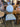 89308 Vintage Blue Upholstered Dining Chair