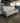 63525 Beige Microfiber Sofa with Metal Base